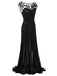 [US Warehouse] Black 1920s Sequin Maxi Flapper Dress