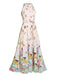 1930s Floral Butterfly Vintage Maxi Dress — vintage elegance for the modern woman