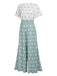 1930s Green White Splicing Polka Dot Jumpsuit — vintage elegance for the modern woman