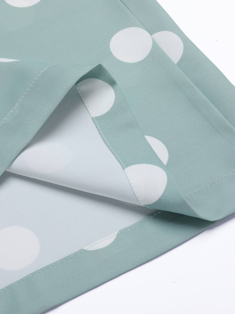 1930s Green White Splicing Polka Dot Jumpsuit: timeless style reimagined