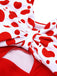 1930s Polka Dot Bowknot Patchwork Swimsuit: timeless style reimagined