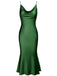 1930s Strap Solid Fishtail Vintage Dress: timeless style reimagined