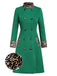 1940s Leopard Patchwork Button Coat — vintage elegance for the modern woman