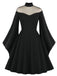 1950s Angel Sleeve Solid Swing Dress: timeless style reimagined