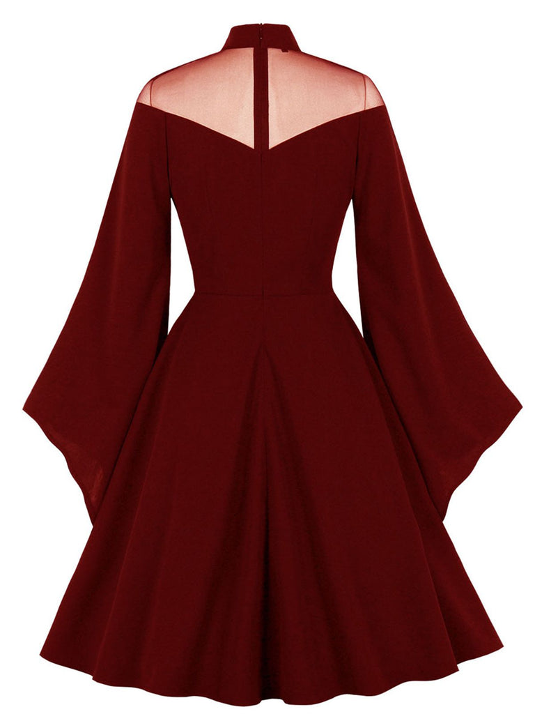 1950s Angel Sleeve Solid Swing Dress — vintage elegance for the modern woman