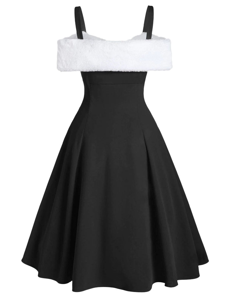 1950s Bow Cold Shoulder Swing Dress — vintage elegance for the modern woman
