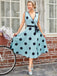 1950s Bow Polka Dot Swing Dress — vintage elegance for the modern woman