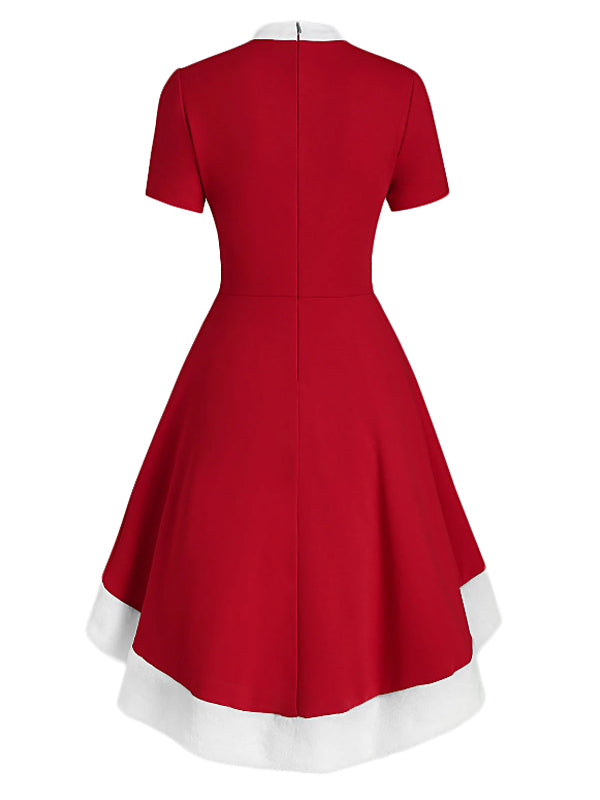 1950s Bowknot Collar Swing Dress — vintage elegance for the modern woman