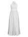 1950s Chiffon Sleeveless Solid Vintage Dress: timeless style reimagined