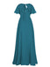 1950s Chiffon V-Neck Solid Vintage Dress — vintage elegance for the modern woman