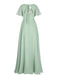 1950s Chiffon V-Neck Solid Vintage Dress — vintage elegance for the modern woman