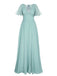 1950s Chiffon V-Neck Solid Vintage Dress: timeless style reimagined