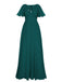1950s Chiffon V-Neck Solid Vintage Dress: timeless style reimagined