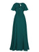 1950s Chiffon V-Neck Solid Vintage Dress — vintage elegance for the modern woman