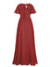 1950s Chiffon V-Neck Solid Vintage Dress — vintage elegance for the modern woman