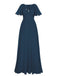 1950s Chiffon V-Neck Solid Vintage Dress: timeless style reimagined
