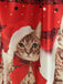 1950s Christmas Kitty Swing Dress, classic 1950s style elegant retro fashion - Image 4
