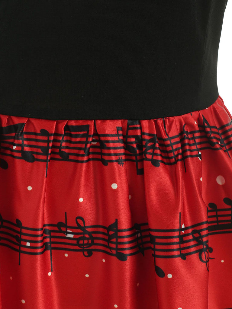 1950s Christmas Kitty Swing Dress, classic 1950s style elegant retro fashion - Image 5