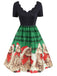 1950s Christmas Kitty Swing Dress, classic 1950s style elegant retro fashion - Image 7