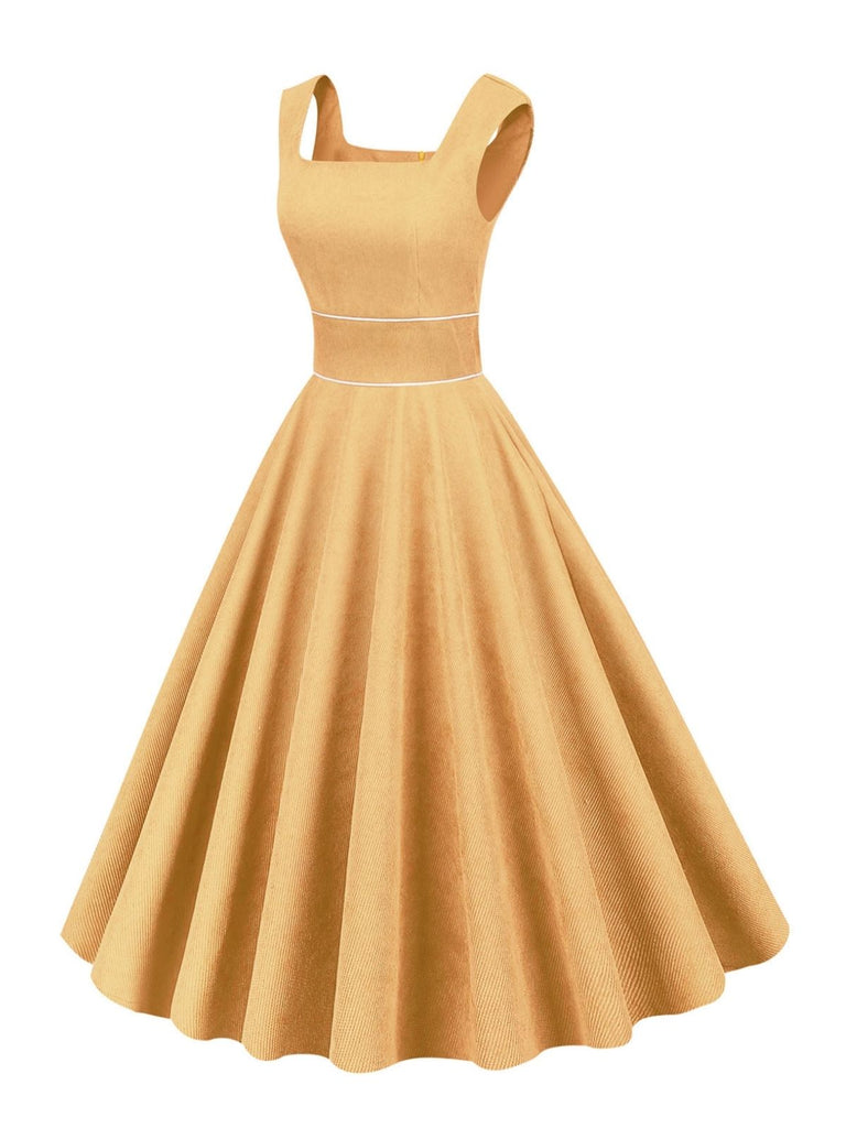 1950s Corduroy Solid Vintage Dress | Retro Stage 1950s Corduroy Solid Vintage Dress | Retro Stage