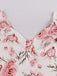 1950s Floral Flare Sleeve Swing Dress, classic 1950s style elegant retro fashion - Image 16