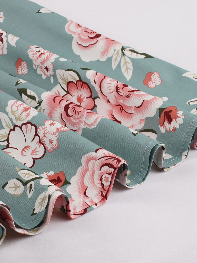 1950s Floral Flare Sleeve Swing Dress — vintage elegance for the modern woman