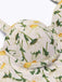 1950s Floral Halter Lace-up Bikini Set - vintage fashion, retro style