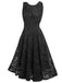 1950s Floral Lace Solid Swing Dress — vintage elegance for the modern woman