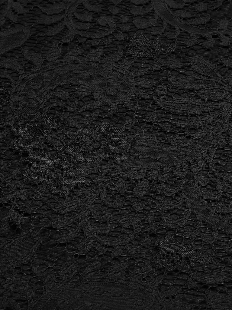 1950s Floral Lace Solid Swing Dress — vintage elegance for the modern woman
