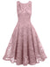 1950s Floral Lace Solid Swing Dress — vintage elegance for the modern woman