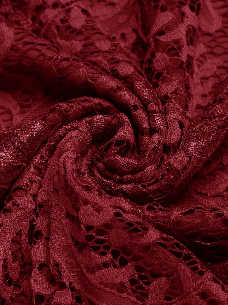 1950s Floral Lace Solid Swing Dress — vintage elegance for the modern woman