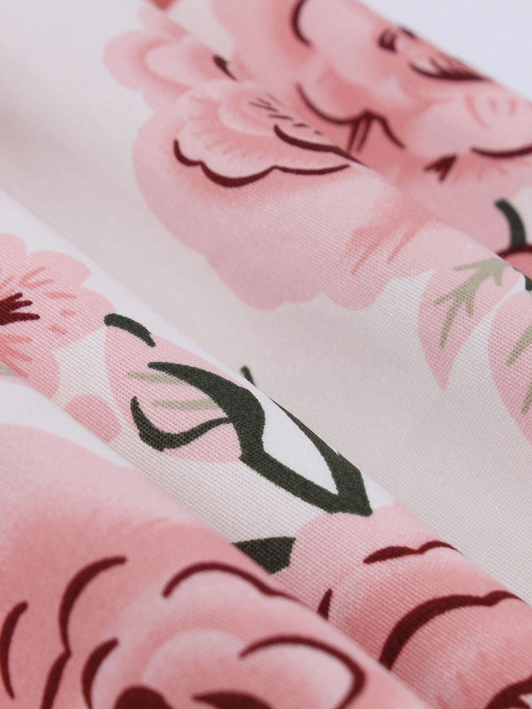 1950s Floral Patchwork Swing Dress: timeless style reimagined