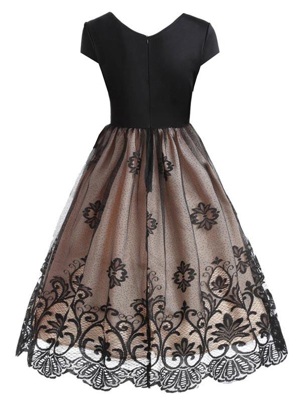1950s Floral Patchwork Swing Dress | Retro Stage 1950s Floral Patchwork Swing Dress | Retro Stage