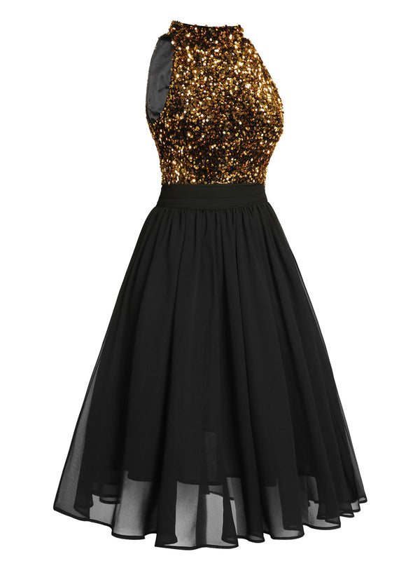 gold and black dress short Aleta 631S Cocktail Party Expertly crafted to balance glamour and comfort Clothing : Mini Dresses :