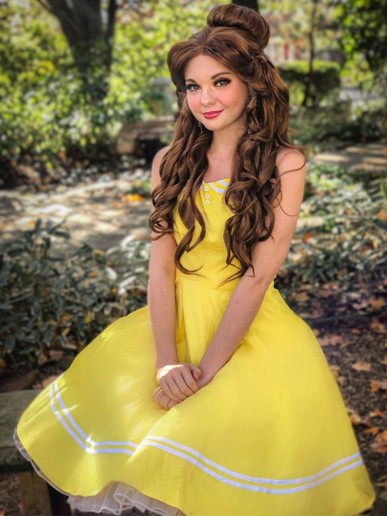 Yellow 1950s Halter Swing Dress | Retro Stage Yellow 1950s Halter Swing Dress | Retro Stage