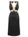 1950s Lace Backless V-Neck Satin Sleepwear: timeless style reimagined