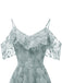 1950s Lace Cold Shoulder Ruffle Dress — vintage elegance for the modern woman