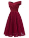 1950s Lace Floral Swing Dress: where 1950s romance meets her modern spirit