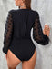 1950s Lace Lantern Sleeve Bodysuit — vintage elegance for the modern woman