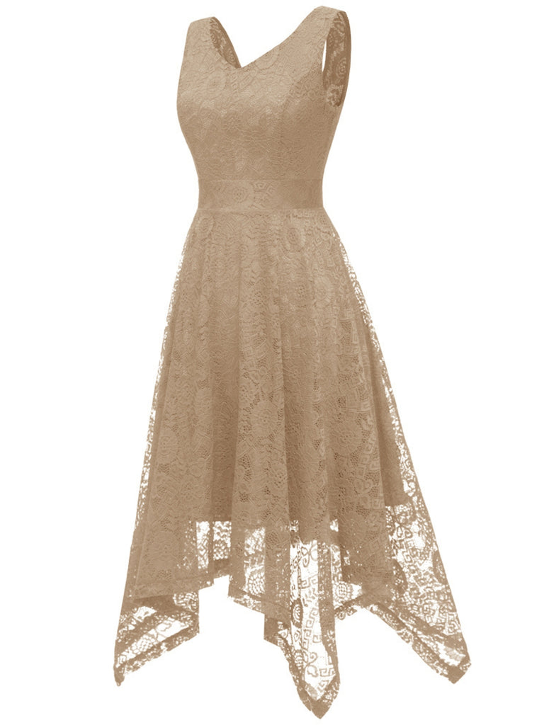 1950s Lace Pointed Hem Swing Dress — vintage elegance for the modern woman