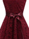 1950s Lace V Neck Bow Dress: timeless style reimagined