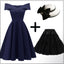 1950s Off Shoulder Swing Dress: timeless style reimagined