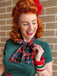 1950s Plaid Patchwork Bow Swing Dress — vintage elegance for the modern woman