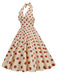 1950s Polka Dot Halter Swing Dress: timeless style reimagined