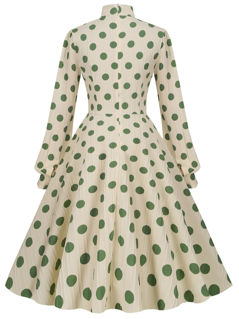1950s Polka Dots Bowknot Swing Dress: timeless style reimagined