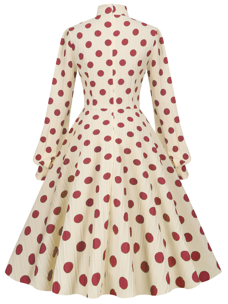 1950s Polka Dots Bowknot Swing Dress — vintage elegance for the modern woman