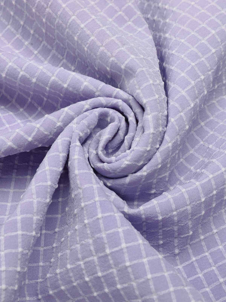 1950s Purple Halter Swing Vintage Dress: timeless style reimagined