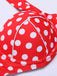 1950s Retro Polka Dot Halter Bikini Swimsuit: timeless style reimagined