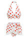 1950s Retro Polka Dots Bikini Set & Apron: timeless style reimagined