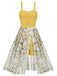 1950s Romper & White Floral Skirt, classic vintage style elegant retro fashion - Image 1